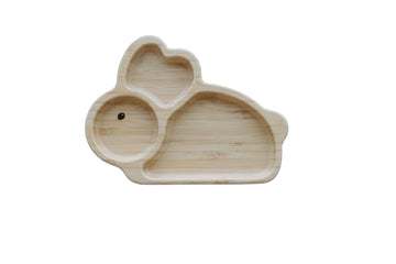 Bamboo Baby Bunny Plate and Spoon